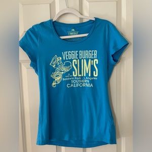 Women's TimeOut graphic t-shirt “Veggie Burger Slims California” size L
